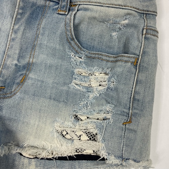 EUC American Eagle High Rise Shorts Distressed 00 - Picture 4 of 12